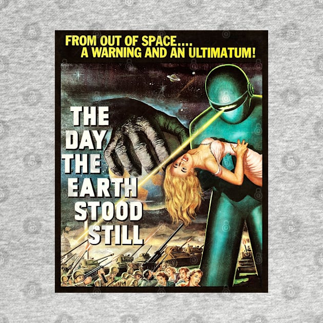 Vintage The Day The Earth Stood Still Poster (1951) by Bugsponge